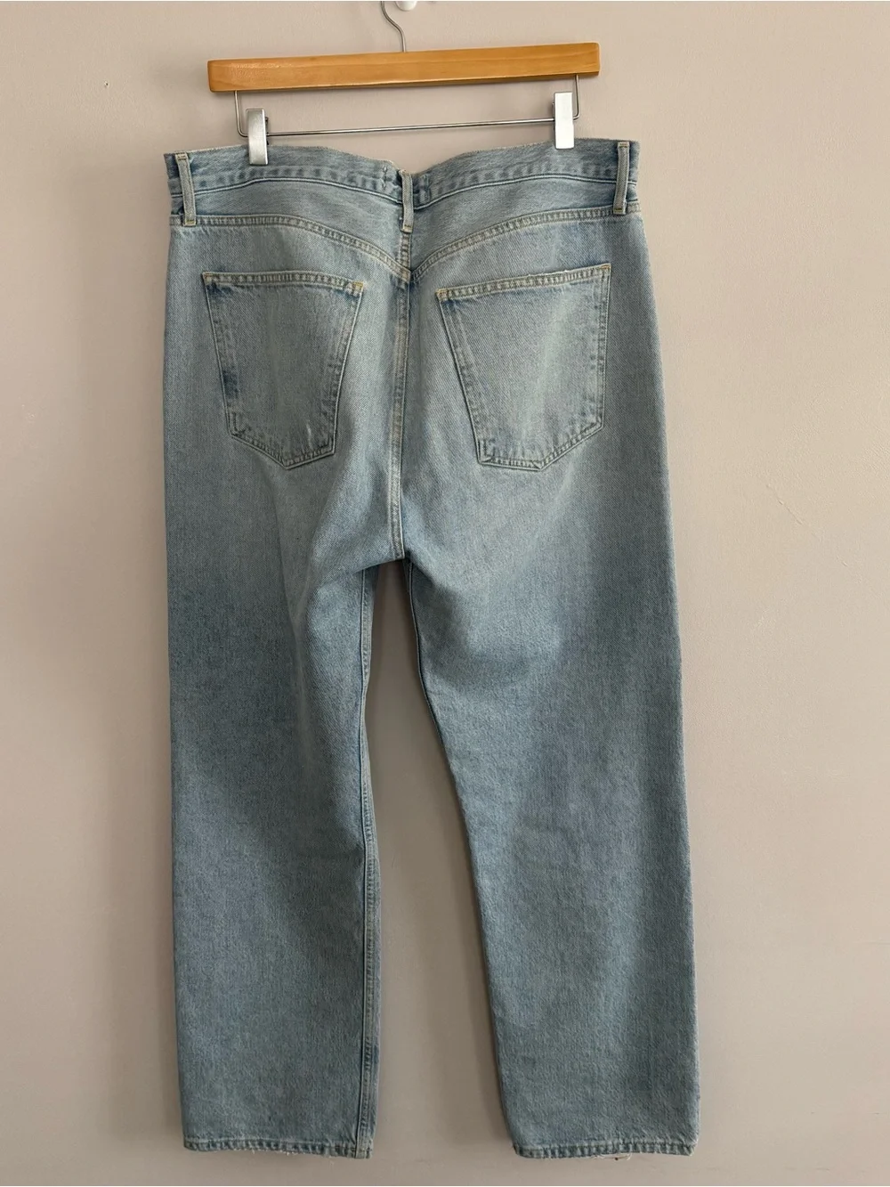 Agolde Jeans 90's Organic Cotton Jeans Size 32 Button Fly Distressed